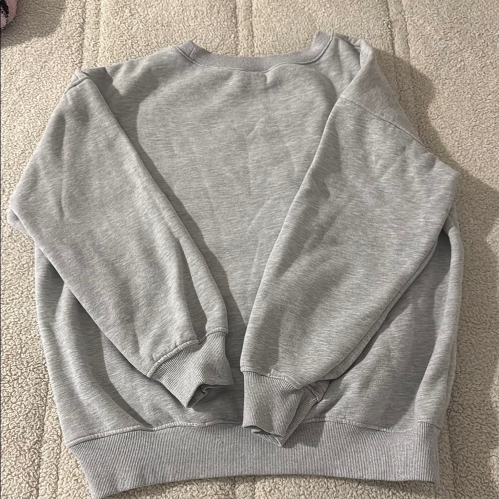 Amazon Gray Crew Neck Sweater Casual Comfort